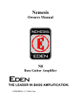 Eden Nemesis N8 Operating instructions