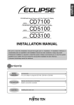 Eclipse CD5100 Installation manual