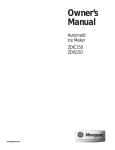 Monogram ZDIS150 Owner`s manual