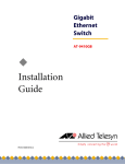 Allied Telesis AT-9410GB Installation guide