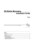 ESI 600 Installation guide