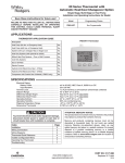 White Rodgers 1F83-0471 Operating instructions