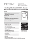 Daewoo DWD-FT1021 Owner`s manual