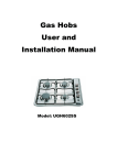 Appliance 365 Limited UGH602SS Installation manual