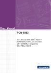 Advantech PCM-9363 User manual