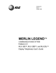 AT&T Merlin Legend MLX-20L User`s guide