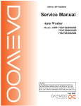 Daewoo DWF-753 Service manual