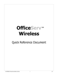 OfficeServ Wireless Quick Reference Document