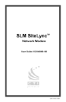 CTI Products SLM SiteLync User guide
