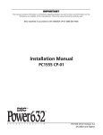 DSC PC 1555 Installation manual