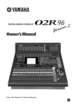 Yamaha 02R96-v2 Owner`s manual