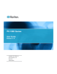 Raritan PX-1000 Series User guide