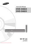 Samsung DVD-SH855M Instruction manual