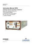 Emerson ROSEMOUNT NGA2000 HFID Instruction manual