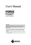 Eizo Foris FG2421 User`s manual