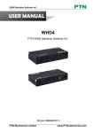 PTN WHD4 User manual
