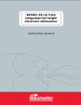 Baumatic BDI681 User manual