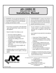ADC AD-120ES Installation manual