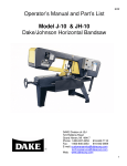 Dake V-16 Operator`s manual