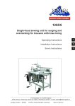 Duerkopp Adler 1225/5 Operating instructions