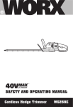 Worx WG268E Instruction manual