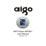 Aigo MP5901 User manual