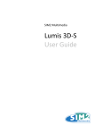 Sim2 LUMIS 3D-S User guide