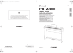Casio PX-A800 User`s guide
