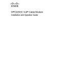 Cisco DPC2203 Operating instructions