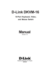 D-Link DKVM-16 - KVM Switch Specifications