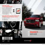 Chrysler Dodge Charger 2013 Owner`s manual