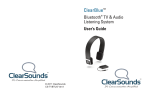 ClearSounds CS2000M User`s guide