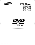 Samsung DVD-P256K User manual