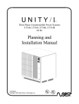 Unity UT3100 Installation manual
