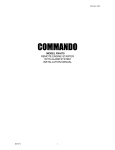 Commando FM-870 Installation manual