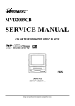 Memorex MVD2009CB Service manual