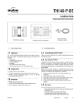 Aube Technologies TH146-P-2H1C Installation guide