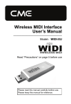 CME WIDI-XU User`s manual