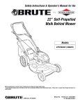 Briggs & Stratton Brute Operator`s manual