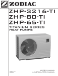 Zodiac ZHP-3216-TI User`s manual