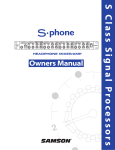 Samson S-phone Specifications