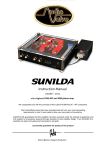 Audiovalve SUNILDA Instruction manual