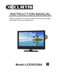 Curtis LCDVD326A Instruction manual