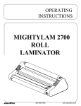 MIGHTYLAM  2700HC Operating instructions