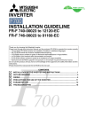 Mitsubishi Electric FR-F746 EC Instruction manual