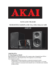 Akai AMD20 User manual