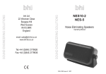 BHI NES-5 Installation manual