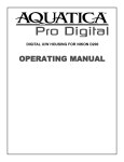 Aquatica Digital D200 Instruction manual