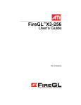 ATI Technologies FireGL X3-256 User`s guide