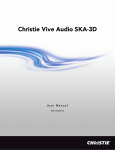 Christie Vive Audio SKA-3D User manual